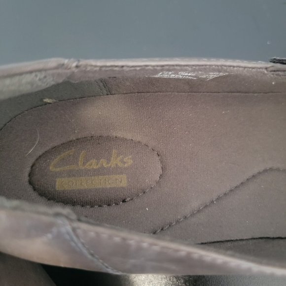 Clarks Emslie Lulin Womens Size 10 M Brown Leather Pump Mary Jane Heels Shoes - Picture 10 of 10